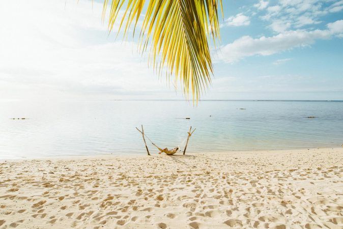 lux le morne hammock on beach view