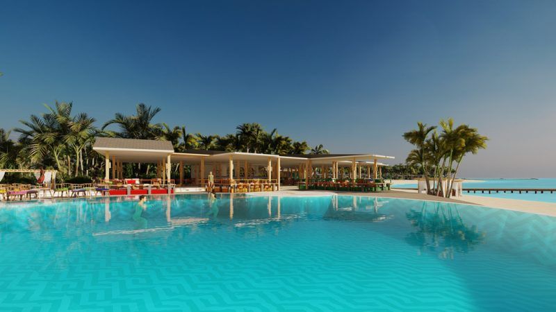 joy island maldives pool