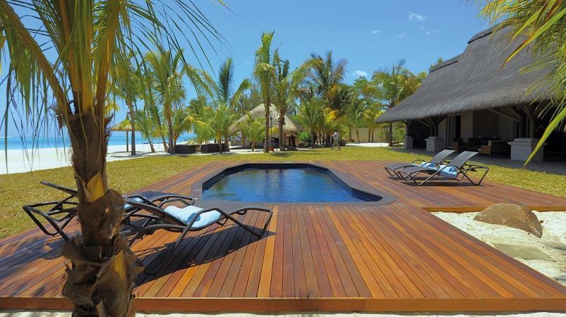 dinarobin beachcomber villa pool room