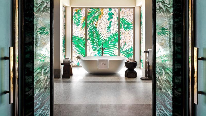 Joali maldives four bedroom beach residence with pool bathroom