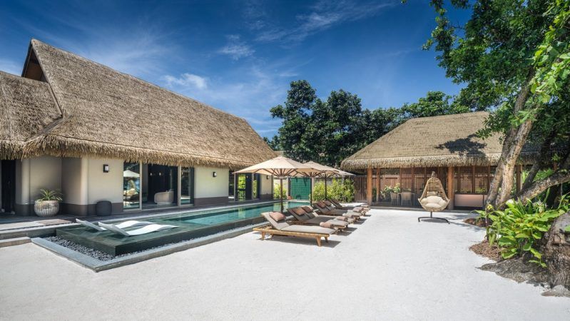 Joali maldives three bedroom beach residence with pool