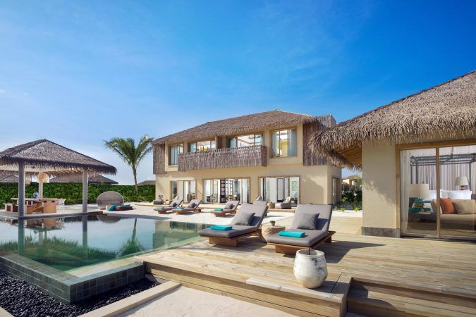 intercontinental maldives villa with pool