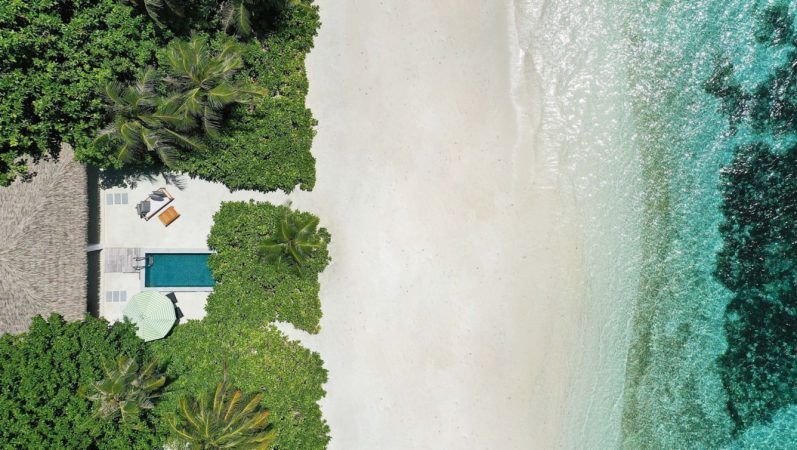 le meridien maldives two bedroom beach pool villa