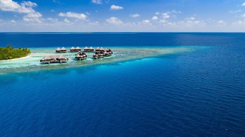 mirihi island resort maldives island view