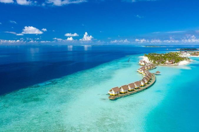 SAii lagoon maldives hilton aerial view