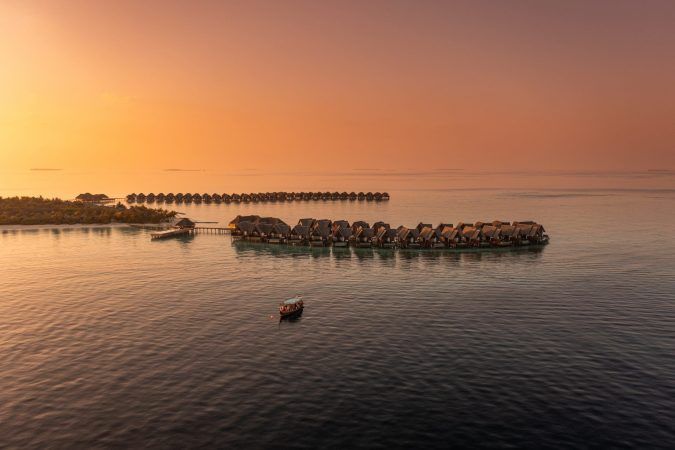 heritance aarah maldives sunset view