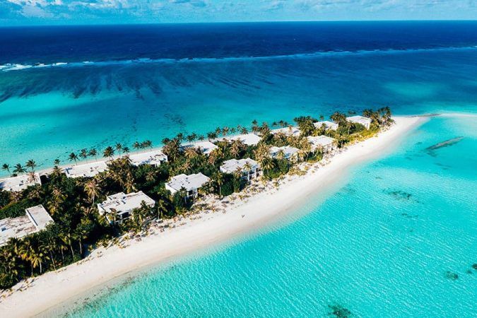 riu palace maldives aerial view