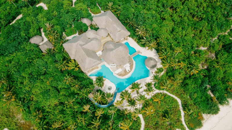 soneva jani maldives island reserve with slide