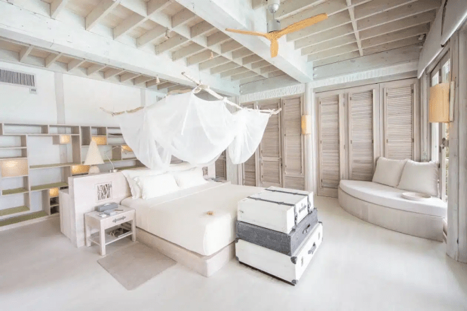 soneva jani maldives bedroom interior