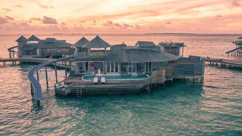 soneva jani maldives one bedroom water retreat with slide