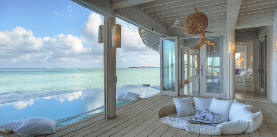 soneva jani maldives room view