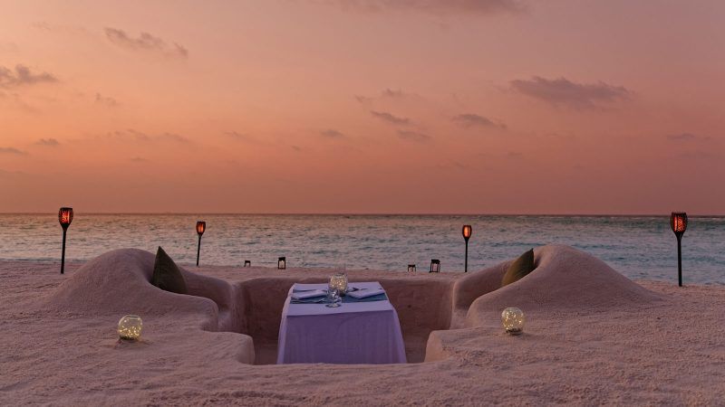 amari raaya maldives private dining