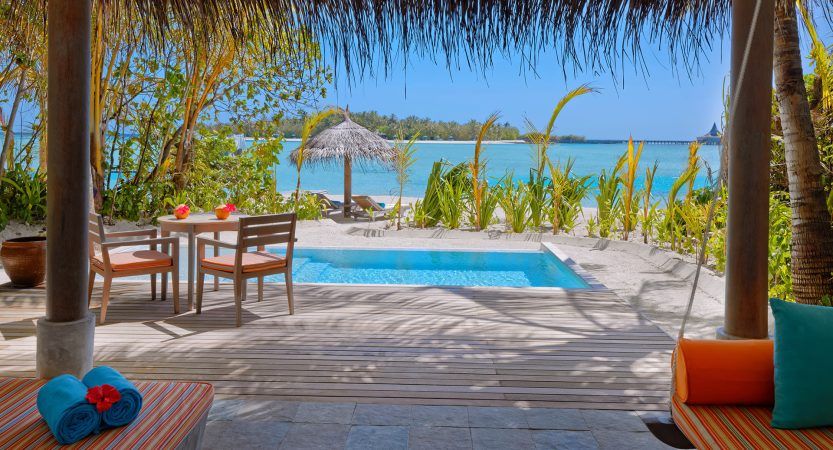 anatara dhigu maldives pool villa view