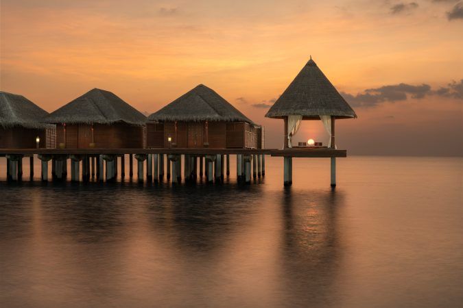 anatara dhigu maldives sunset view