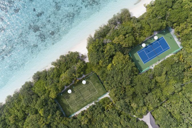 cheval blanc randheli maldives tennis court